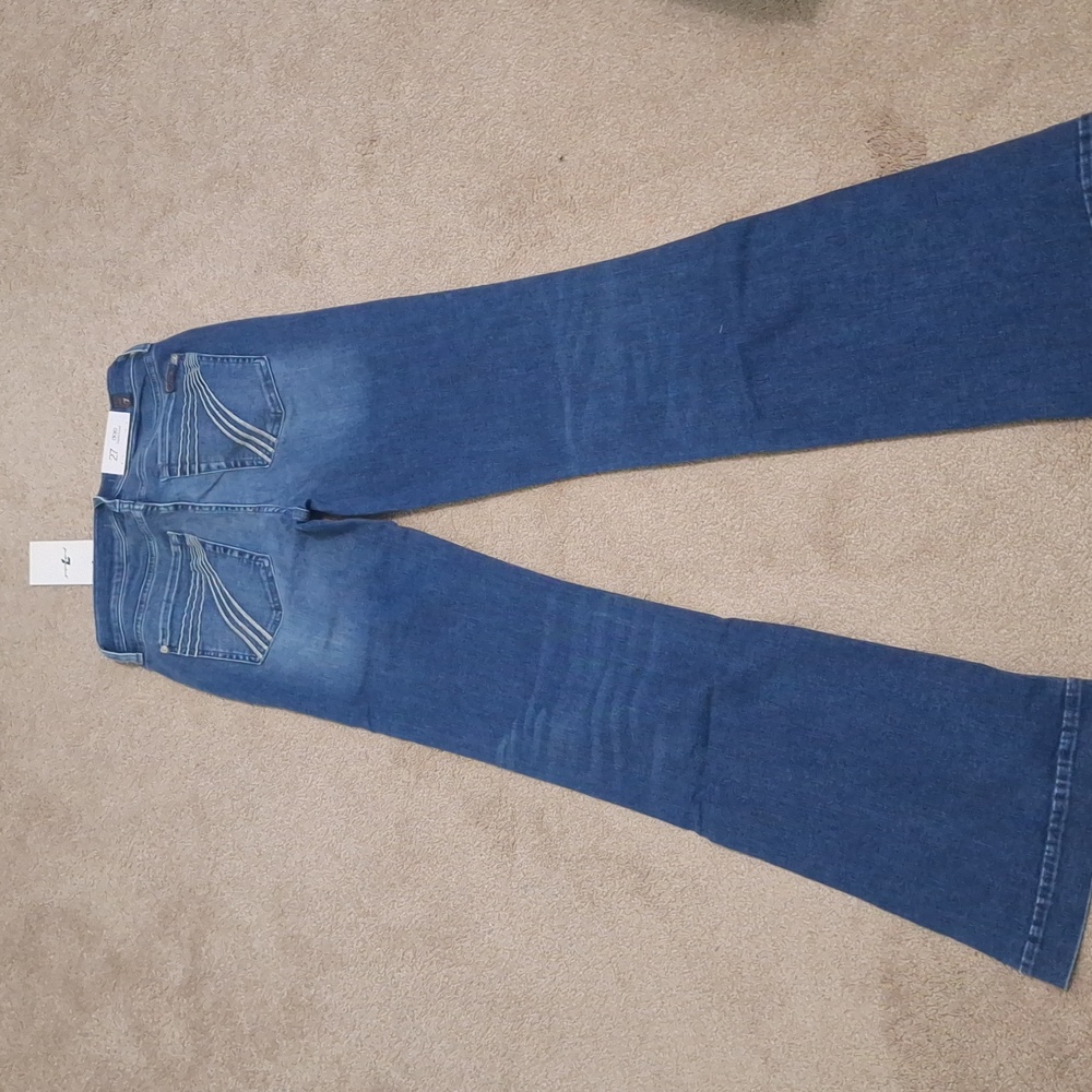 Dojo jeans. Shiny silver stiching for 7